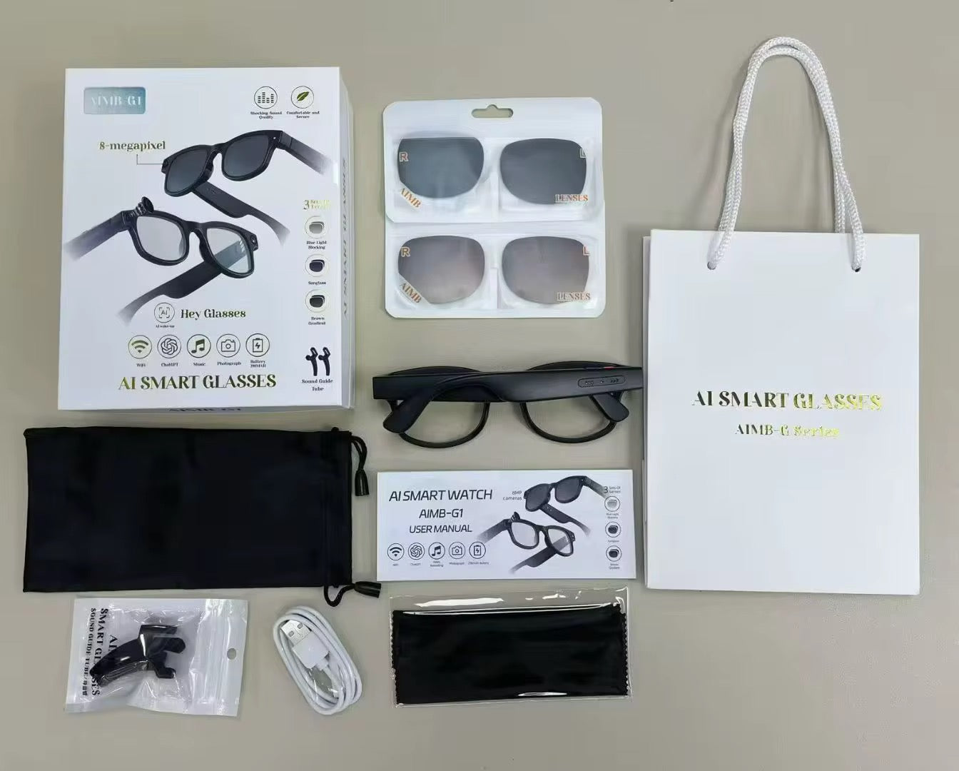 Lunettes smart Galass 🕶️ AIMB-G1 à 29.900f
